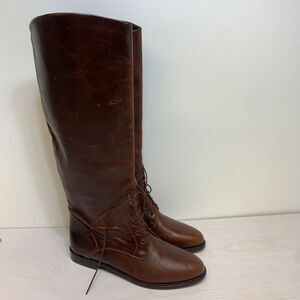 Vintagr COLE HAAN Country Riding Equestrian Hiking Tall Leather Brown Boots 8.5B